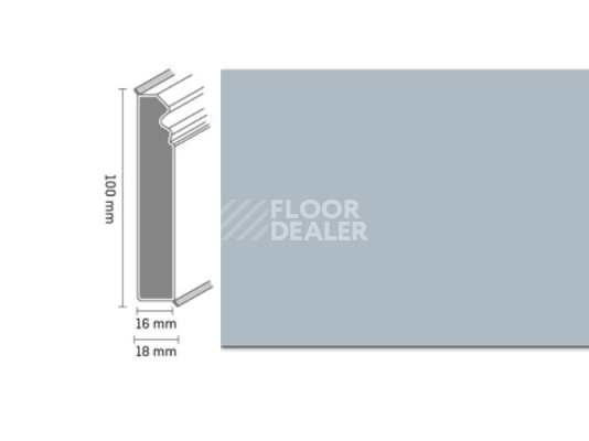 Плинтус Плинтус Dollken Cubu Flex life Hamburg Style 100 1202 Cветло-серый фото 1 | FLOORDEALER
